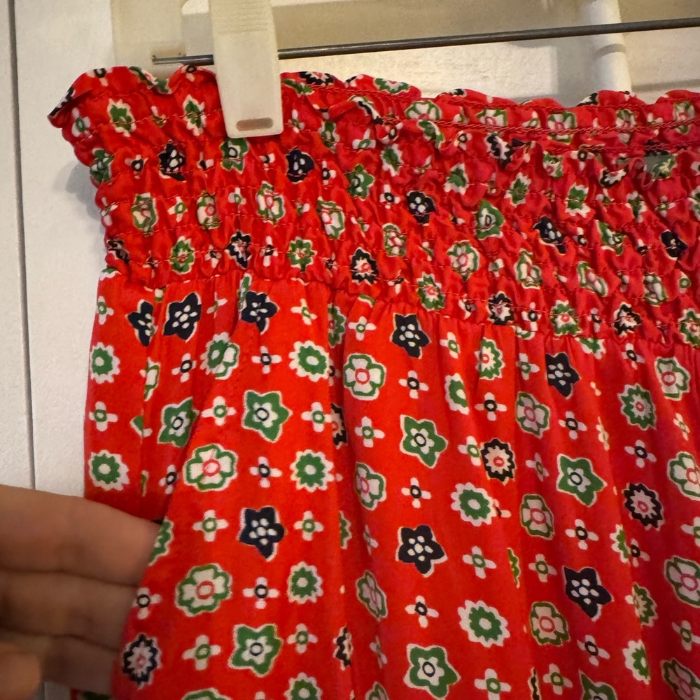 Aerie - Red Floral Wide-Leg Pants - Picture 2 of 7